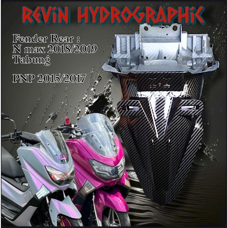 spakbor belakang nmax old carbon / sayap belakang nmax old carbon GLOSSY 100% SMOKE BODYMOTOR99