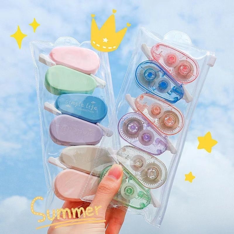 

Pita Koreksi Correction Tape Pastel Color Koreksi Transparan Lucu Alat tulis barang aesthetic