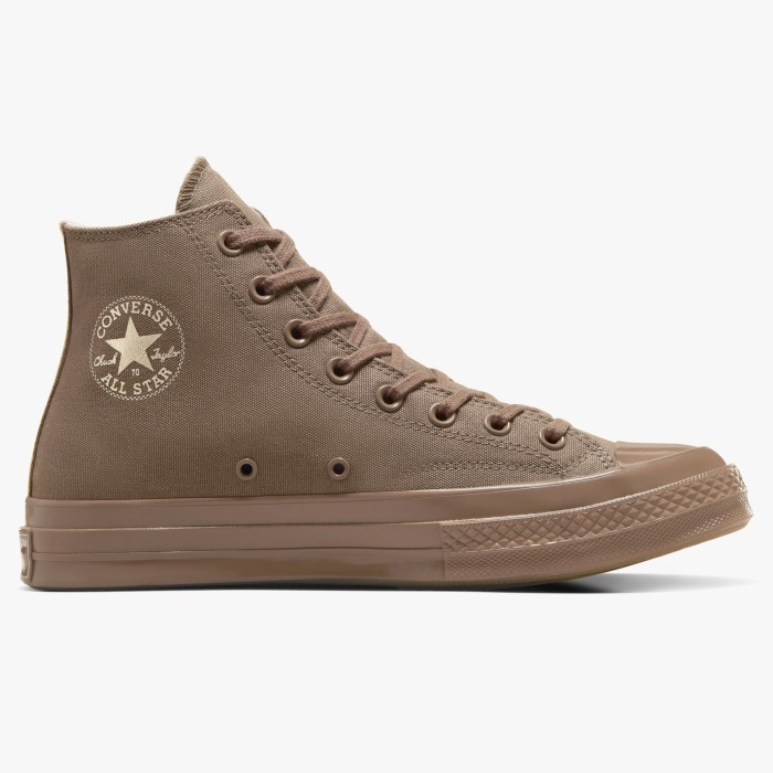 Sepatu Sneakers Pria Converse Chuck 70 High Monochrome Mud Mask Light Gold Mud Mask Original A09821C