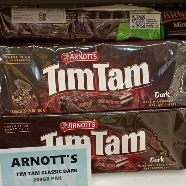 

Arnott's Chocolate Dark Timtam Biscuit biskuit 200gr