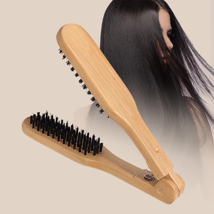 Sisir Catok Kayu / Sisir Pelurus Rambut Tanpa Listrik