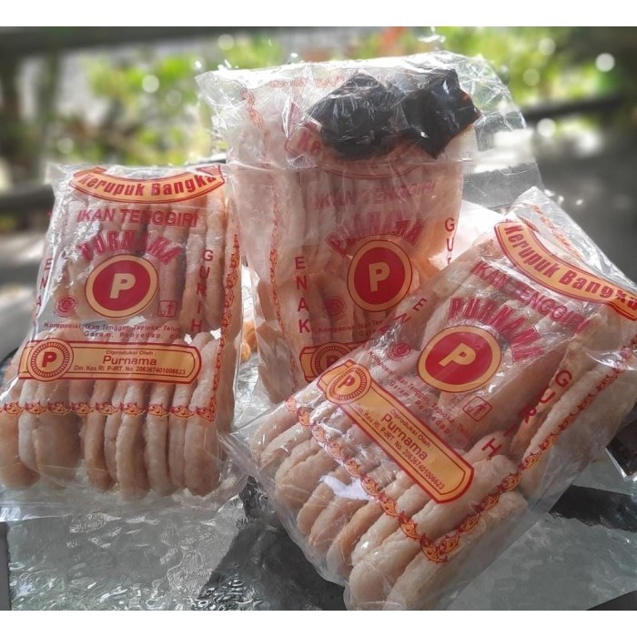 

HEMAT! Kerupuk Kemplang Bangka Merk Purnama - Family Pack (20 Pcs) Gurih - Bulat