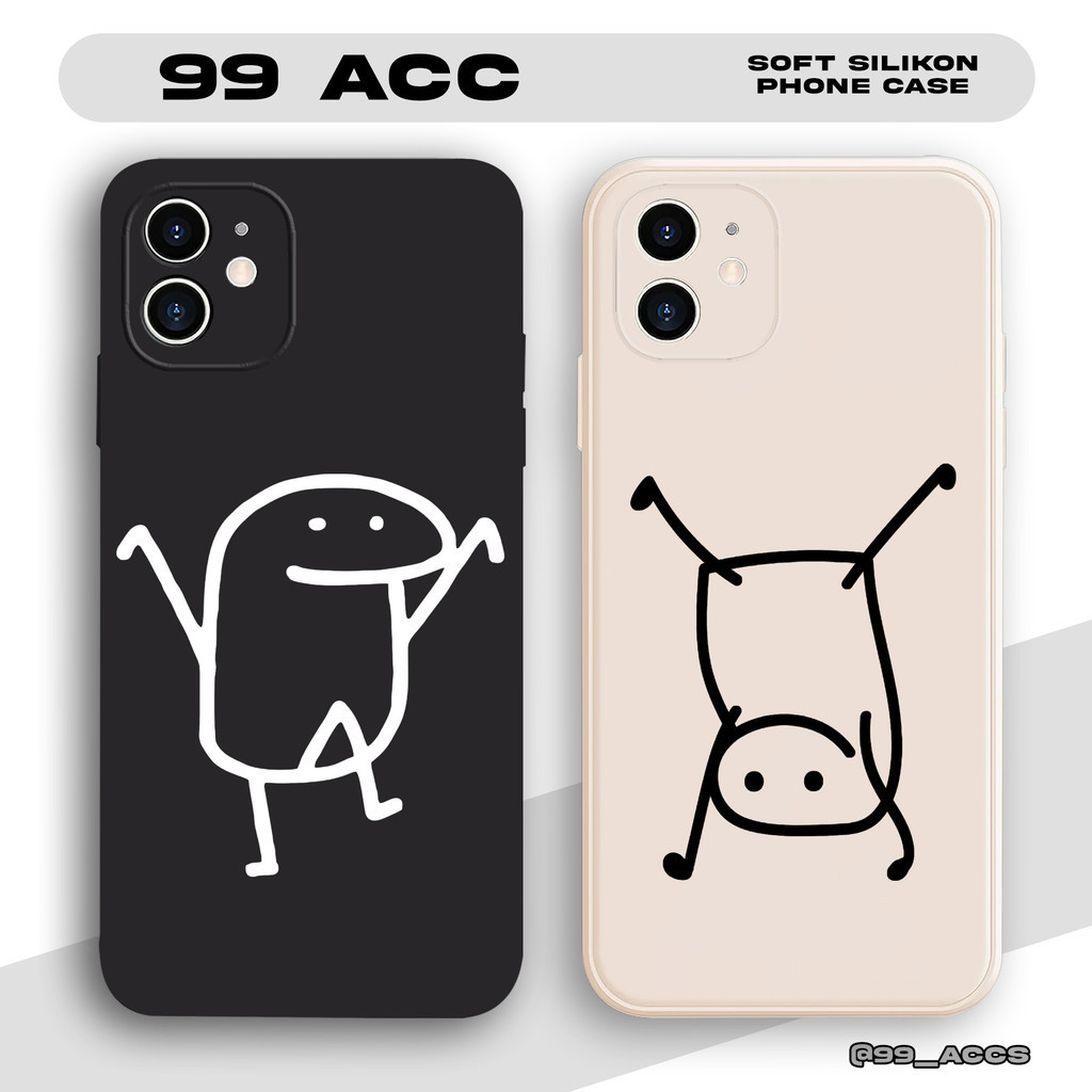Case Vivo Y12 Y20 Y15S Y17S Y21 Y30 Y36 Casing Couple Stickman Kocak SS412 Softcase Hp Bergambar