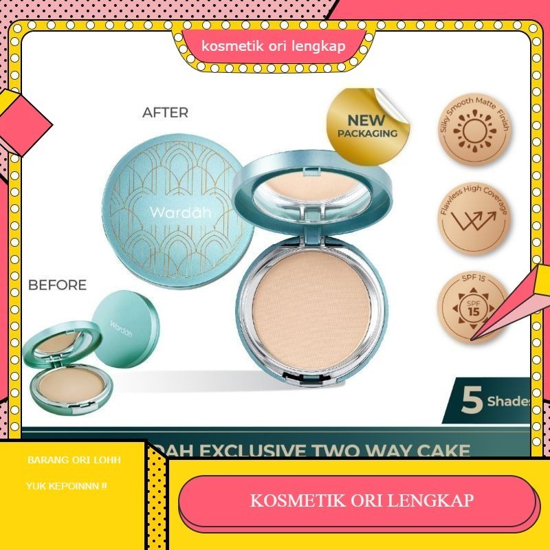 WARDAH EXCLUSIVE TWO WAY CAKE | bedak padat WARDAH 
