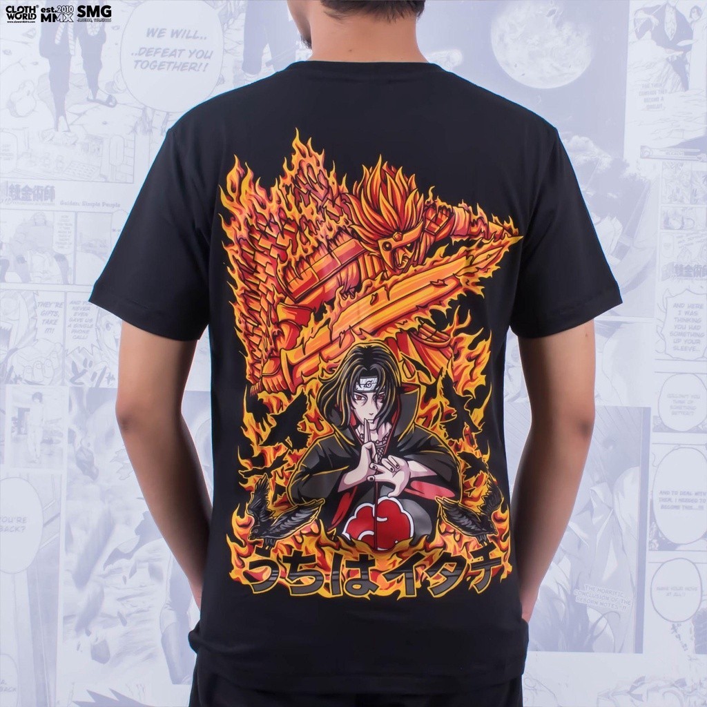 【COD】 CLOWOR Uchiha Itachi Perfect Susanoo Susano Mangekyo Sharingan Anime Naruto Shippuden Kaos T-S
