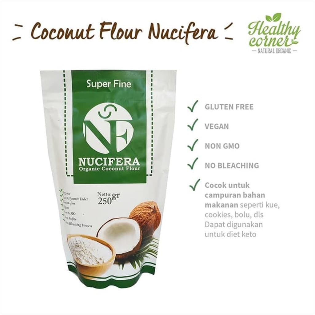 

Organic Coconut Flour Tepung Kelapa 250 gr - Nucifera