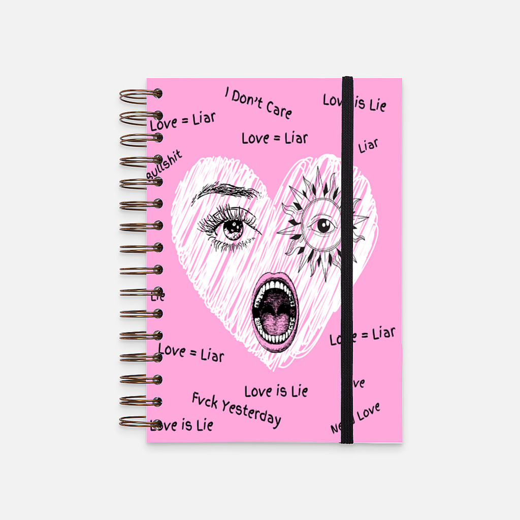 

Hard Cover Notebook Love is Liar