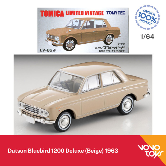 AR2158 Tomica Limited Vintage TLV-65d Datsun Bluebird 1200 Deluxe Beige 1963
