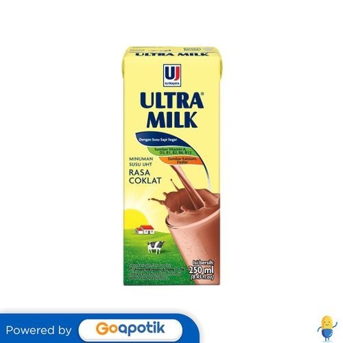 

Ultra Milk Susu Uht Rasa Coklat 250 Ml