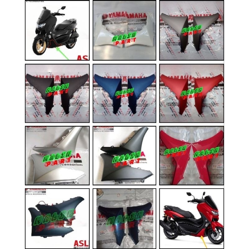 COVER B6H-F171M-00-P B6H-F171L-00-P MOLE SAYAP BAWAH KANAN KIRI NEW NMAX 155 2020-2024 ORIGINAL YAMA