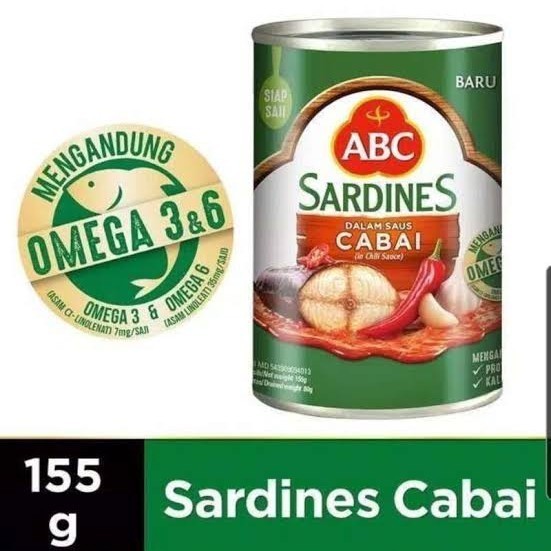 

ABC sardines dalam saus cabai 155g