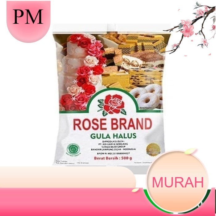 

Gula Halus Rose Brand 500 gr Gram