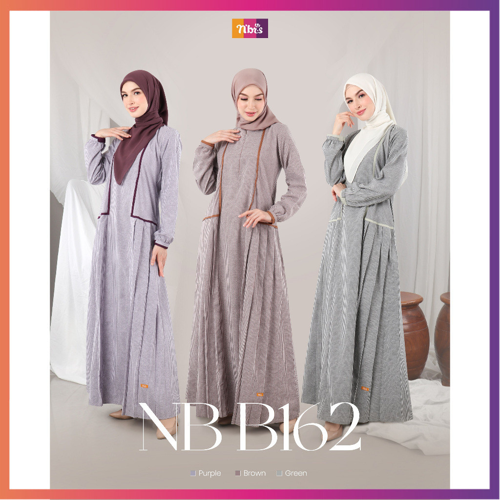 GAMIS Wanita NB B162 by Nibras ORIGINAL