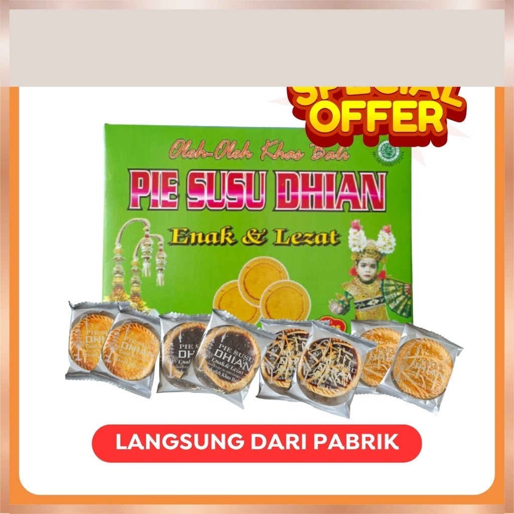 

Pie Susu Dhian 25pcs Oleh Khas Bali