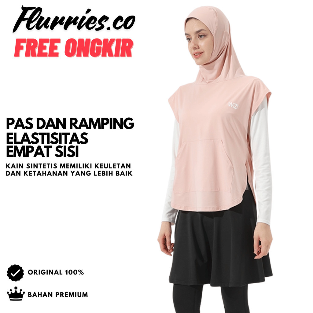 𝗙𝗹𝗼𝗿𝗿𝗶𝗲𝘀.𝗰𝗼 —  Outer Sport Hijab Panjang Jilbab Olahraga Sport Hijab Instant Jersey Super Premium