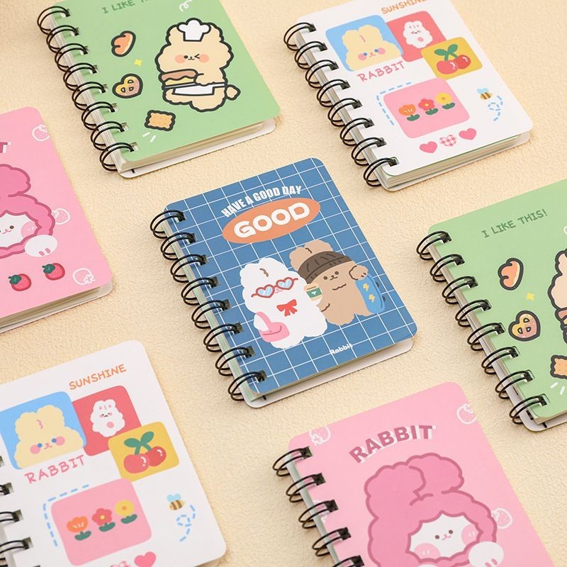 

Notebook Mini Kecil A7 Spiral Buku Tulis Kertas Polos Buku Tulis