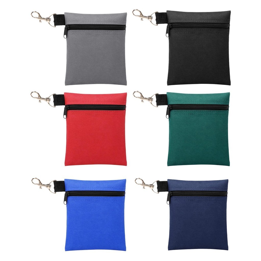Golf Tee Holder Pouch Zipper Portable Golf Ball Holder Container Case Golf Ball
