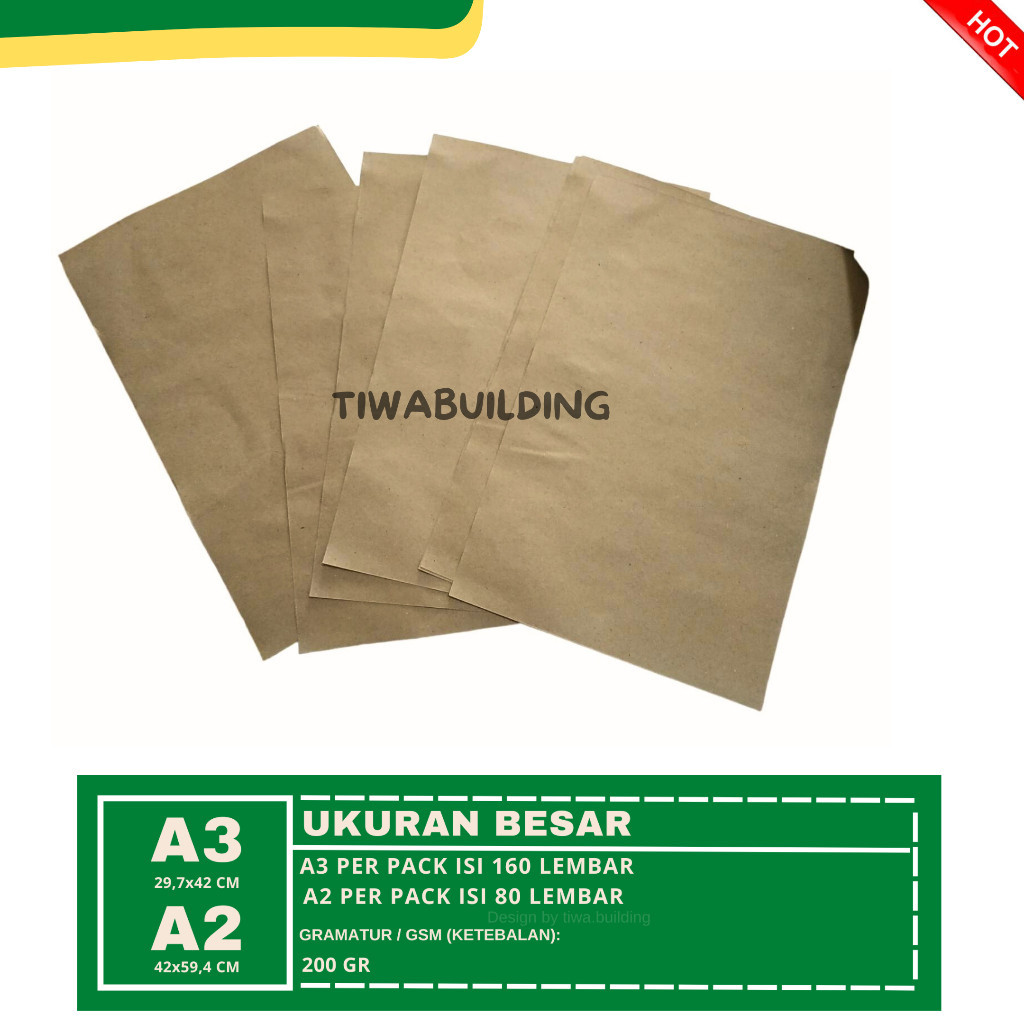 

KERTAS KESING/CASING/KISING A3 & A2 PERPACK ISI 160 & 80 LEMBAR