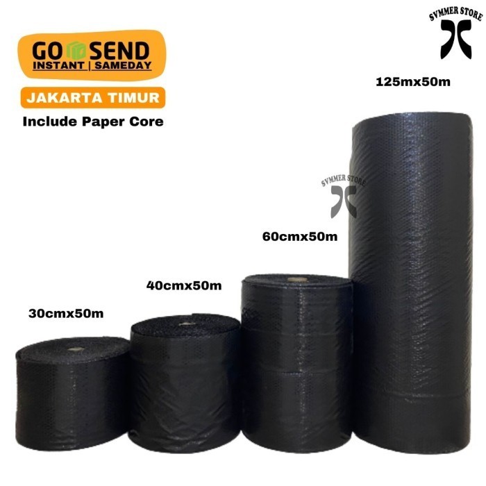 

Bubble Wrap Roll 30x50m 40x50m Hitam Bening 30cm x 50m 40cm x 50meter - Bening Tipis, 30cm x 50m