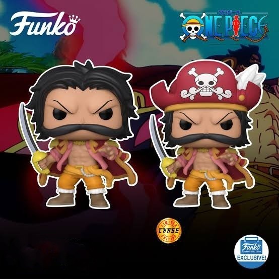 Funko Pop One Piece Gol D. Roger Gold CHASE Anime Pirate King Figure