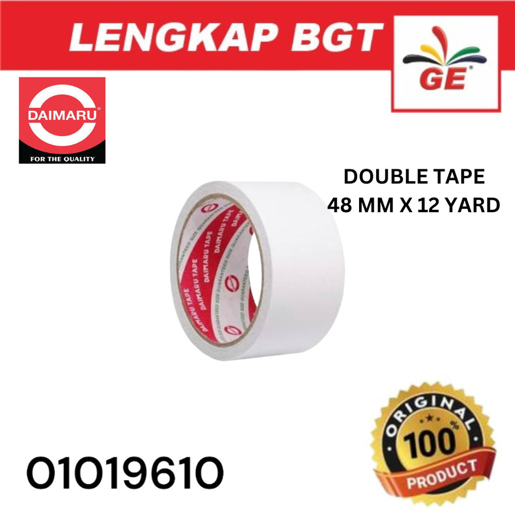 

DAIMARU DOUBLE TAPE 48 MM X 12 YARD, PEREKAT DUA SISI - 01019610