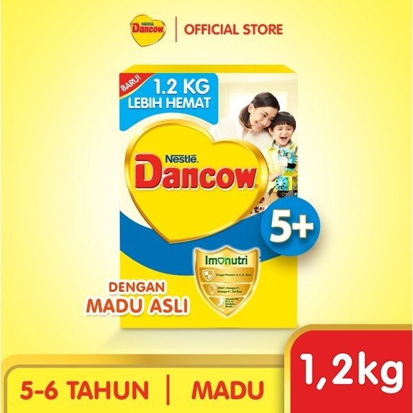 

TERJUAL Nestle DANCOW 5+ Madu 1.2 kg Susu Bubuk Anak Usia 5 - 6 Tahun