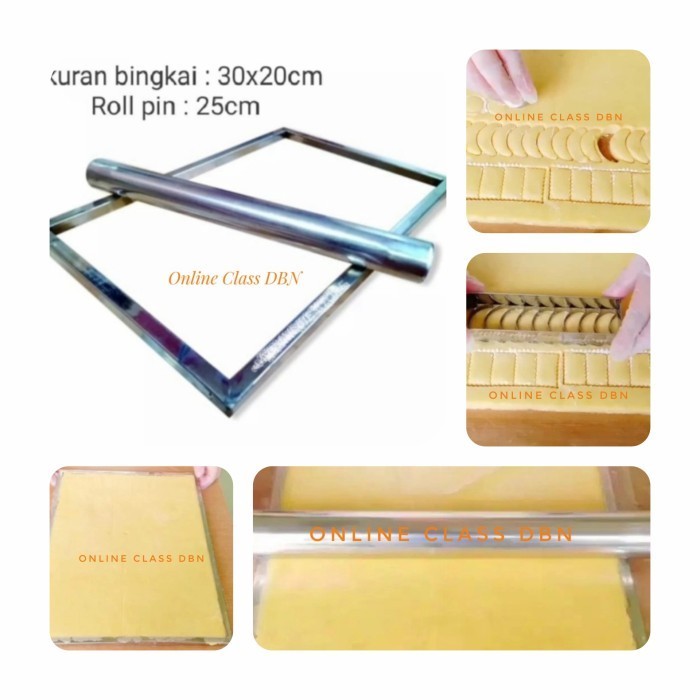 

TERJUAL Bingkai Kue Kering Bahan Stainless Steel Tebal No 1 - 30x20