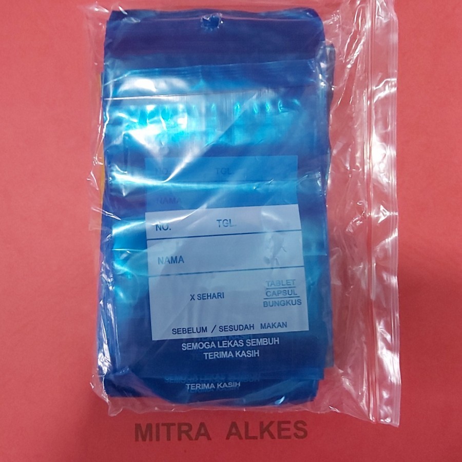 Plastik Klip 13 x 8,7. Klip 13x8,7. Plastik Obat 13 x 8.7 Klip 13x8.7