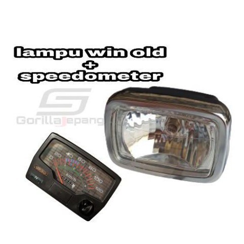 siap cod PRODUK lampu depan honda win old set speedometer honda win BAGUS aksesoris sepeda motor
