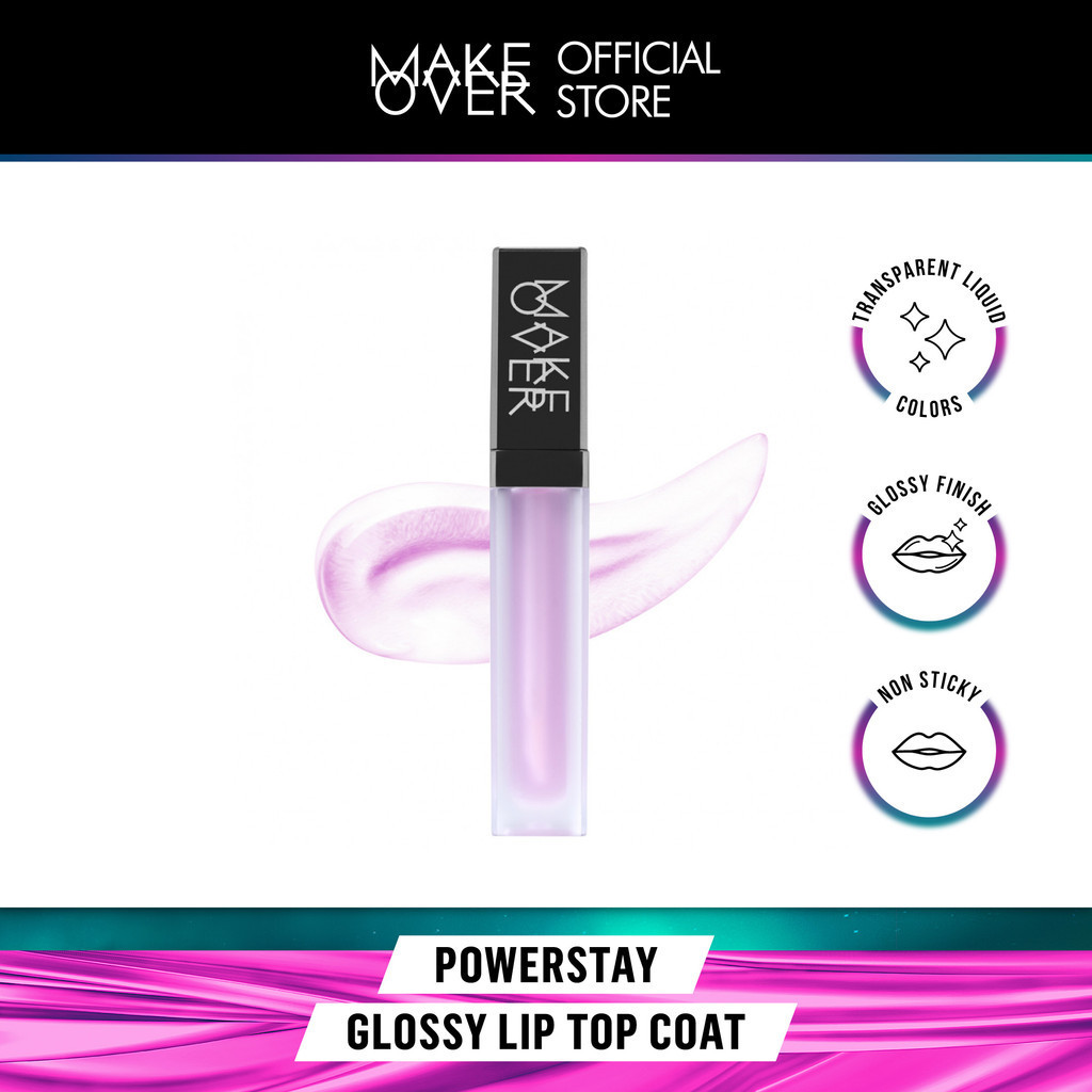 [Gift Not For Sale] MAKE OVER Powerstay Glossy Lip Top Coat