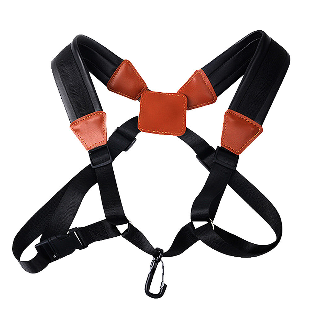 Soft Sax Strap Hook Saxophone PU Shoulder Strap Saxophone Strap Harness for Alto Tenor Soprano Saxop