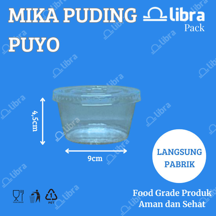 

TERJUAL MIKA PUYO CUP PUDING + TUTUP 50 PCS/ BENING MIKA JELLY AGER / MANGKOK