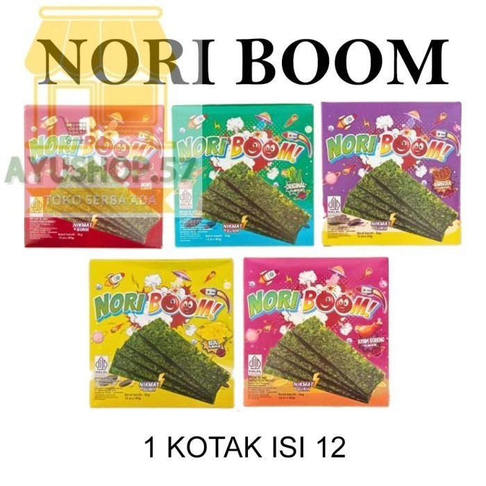 

NORIGO NORI BOOM RUMPUT LAUT ISI 12 - KEJU - AYUSHOP57