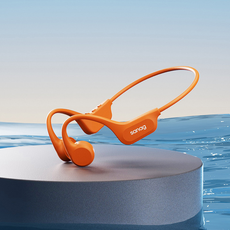 B60s Bone Conduction Wireless Earphone IPX8 Swimming Riding Bluetooth Headphones 64GB Memory Headset