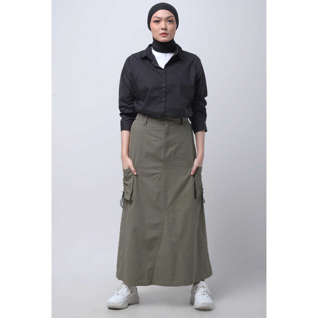 Logo Jeans - Rok Maxi Wanita Jolene 53046L5OJ