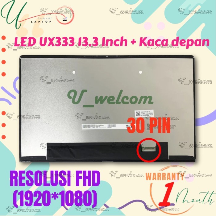 Layar laptop LED LCD ZENBOOK UX333 UX333FA UX333FAC UX334 UX334F UX333F UX333FN  B133HAN05.C 13.3 in