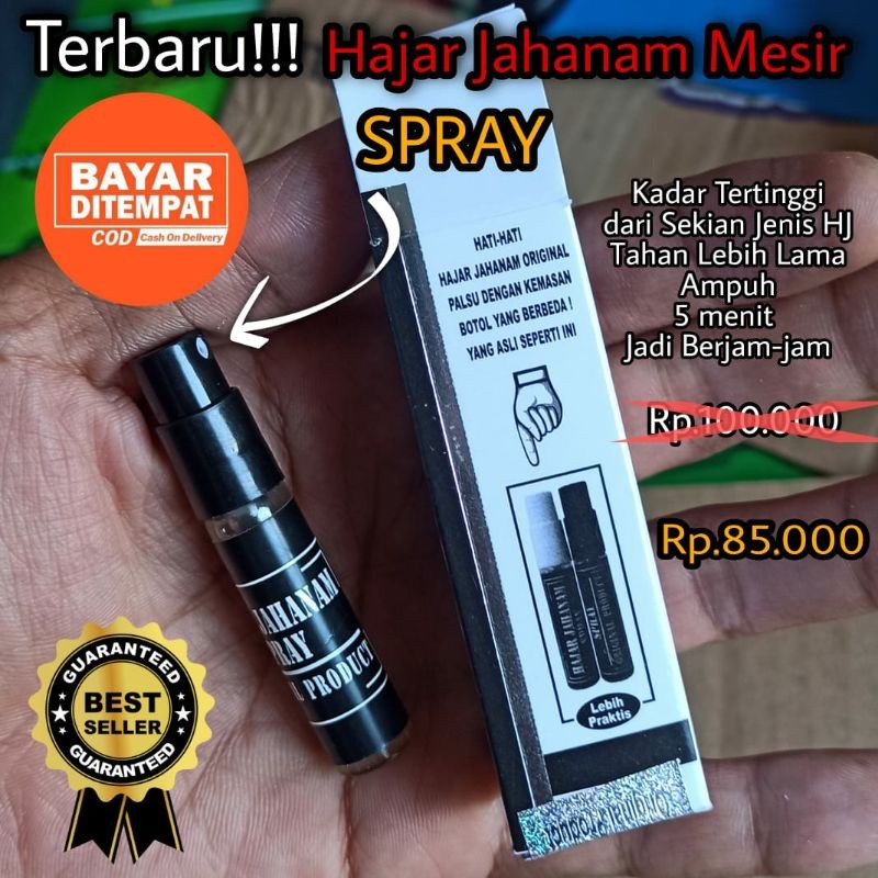 Hajar Jahanam Mesir Spray Asli herbal oles kuat tahan lama