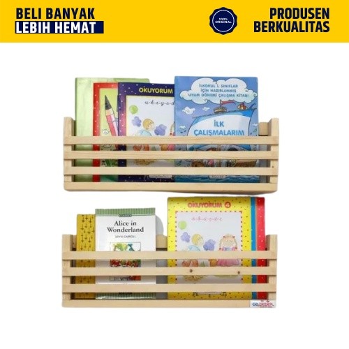 PROMO Rak Buku Minimalis Aesthetic 2022 Dekorasi Dinding Rak Buku Kayu Minimalis AESTHETIC