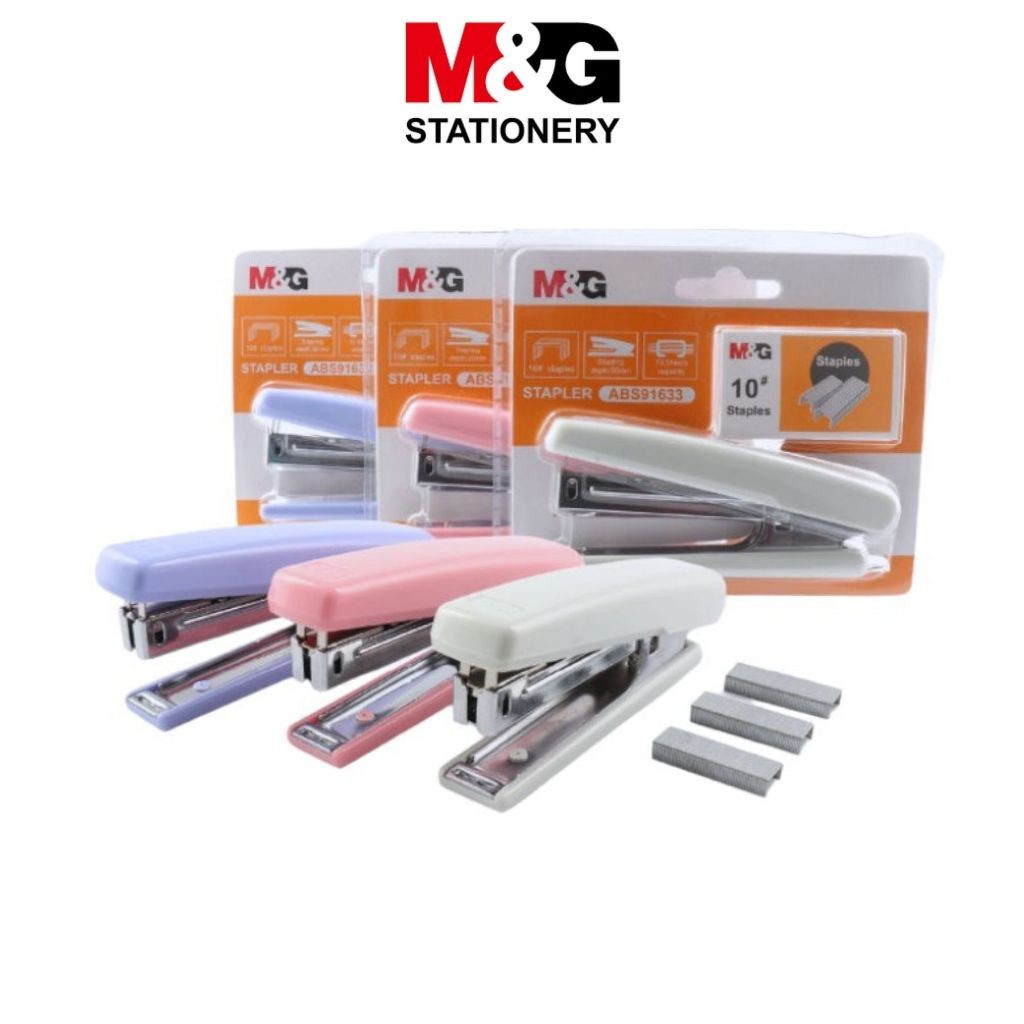 

Set Stapler M&G ABS91633 Hekter Alat Tulis Perlengkapan Sekolah Kantor Isi no 10 - Set- SHSNP