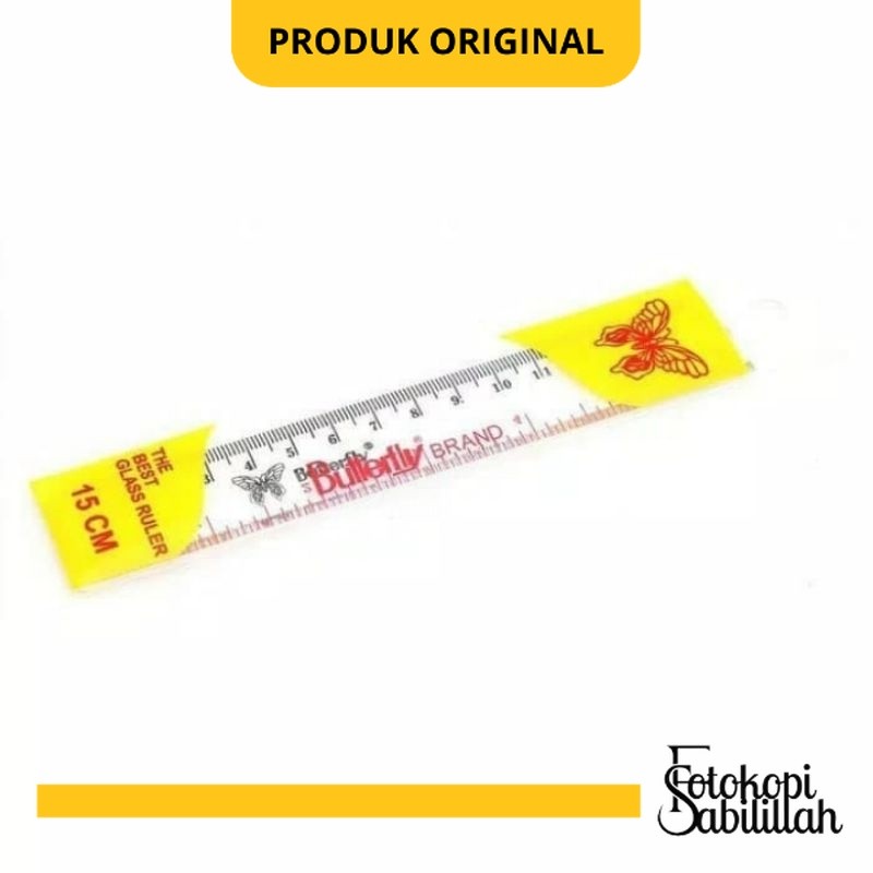 

Penggaris Plastik Butterfly 15cm (1 Pcs)