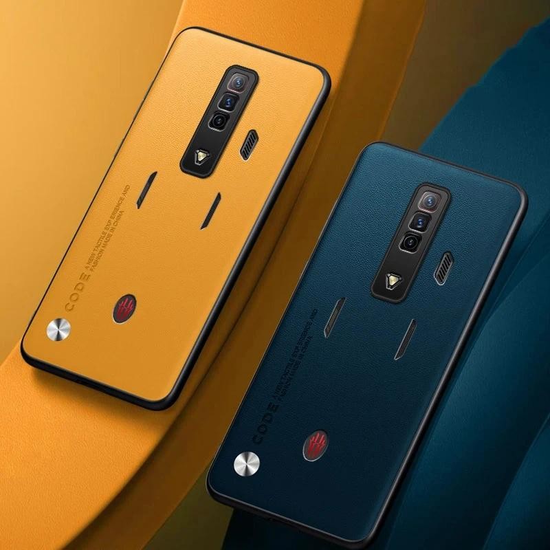 New Phone case ZTE Nubia Red Magic 7 7S 6 6S 10 Pro Plus Air Carbon Fibre Leather Silicone Full Prot