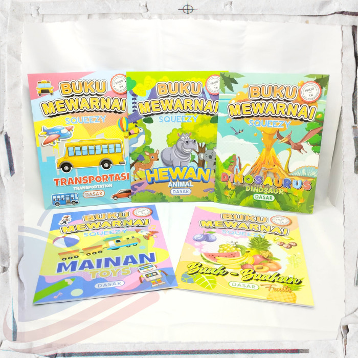 

Buku Mewarnai Squeezy untuk PAUD dan TK Dasar