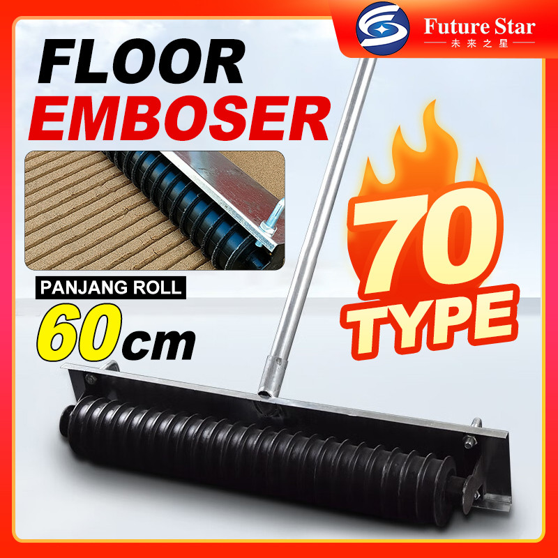 

Alat Garis Penggaris Jalan Beton 70 type 60 cm Floor Emboser Concrete Cement Pavement Embossing Device Non-slip Embossing Highway Road Drawing Device Manual Embossing Machine Alat Cetak Timbul Trotoar Semen 70 Type