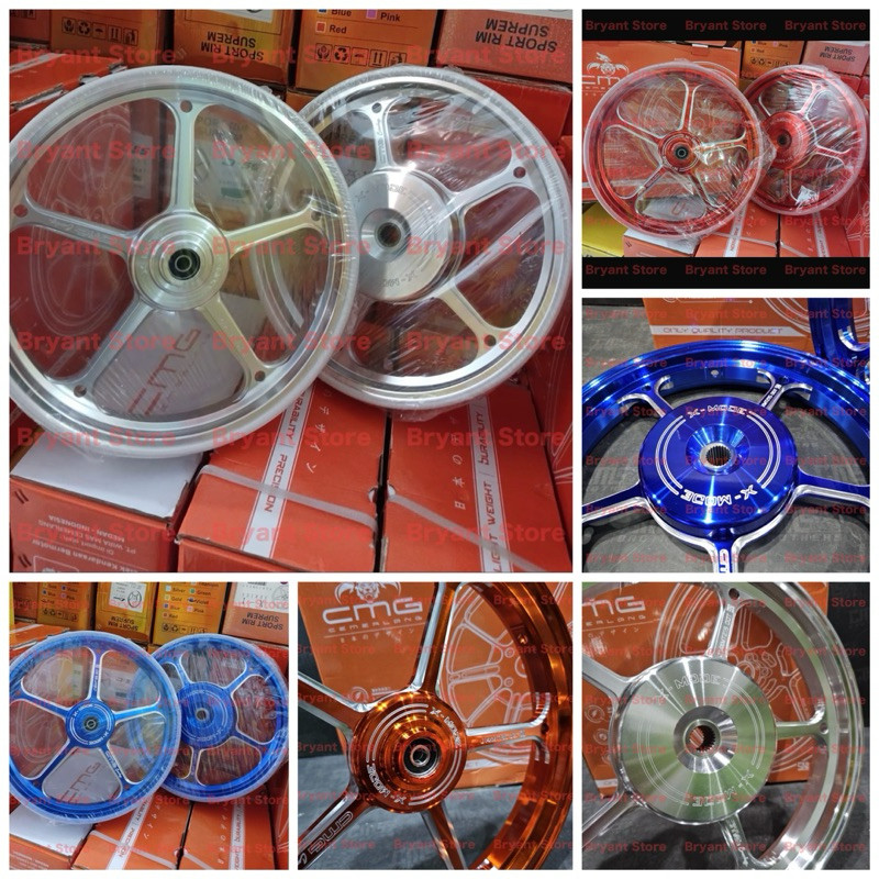 VELG CMG 505 ORIGINAL X MODE MODEL POWER MANDALIKA AK 55 185x14 215x14 PALANG 5 VARIO 110 125 150 16