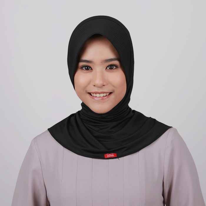 ✨BISA COD✨ - ZOYA Bergo Office Kerudung Instan Hijab Jilbab Bergo Jersey Muslim - Pink