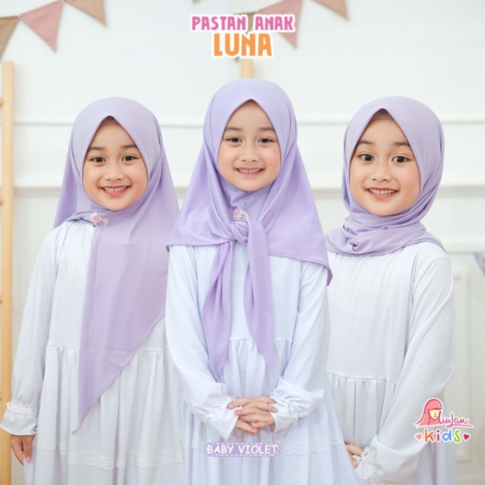 ✨BISA COD✨ - Pastan Miulan Anak Luna Kerudung Pashmina Miulan Anak Jilbab Sekolah - Cappucino