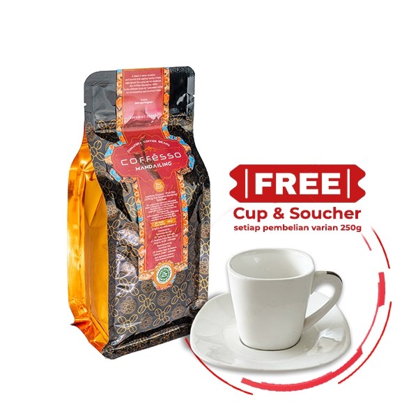 

Coffesso Mandailing Coffee Bean - Biji Kopi 250g