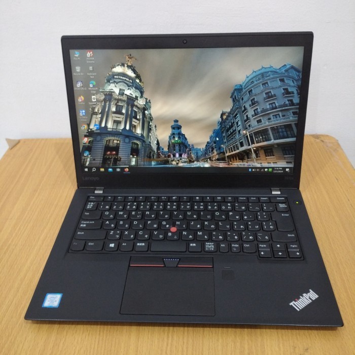 laptop bekas Lenovo T470s ram 16GB  core i5 gen7 ssd 256 black slim slim murah
