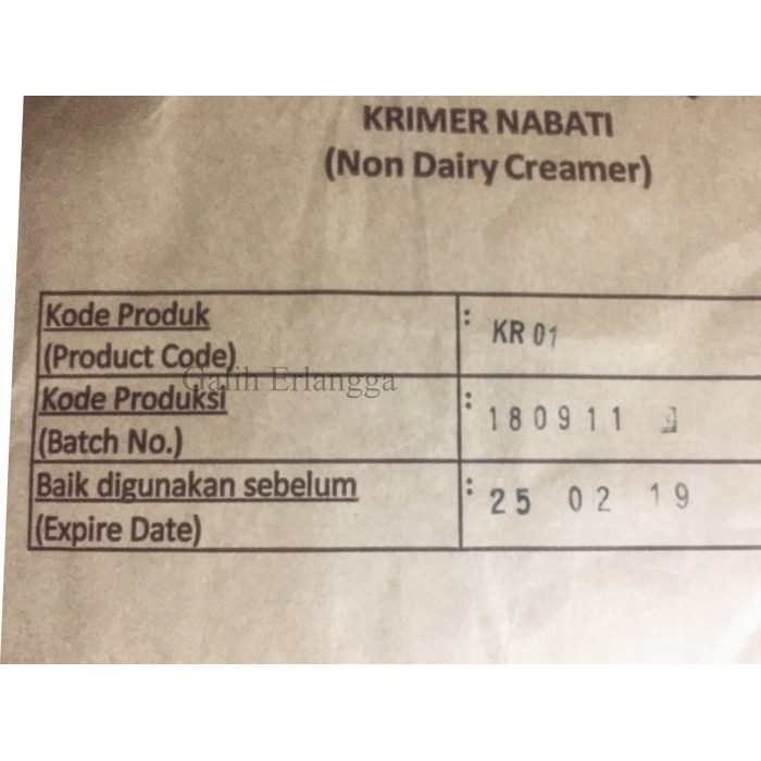

nb Non Dairy Creamer / Krimer NDC KR-01 25kg GOJEK GRAB only - HARGA ZAK