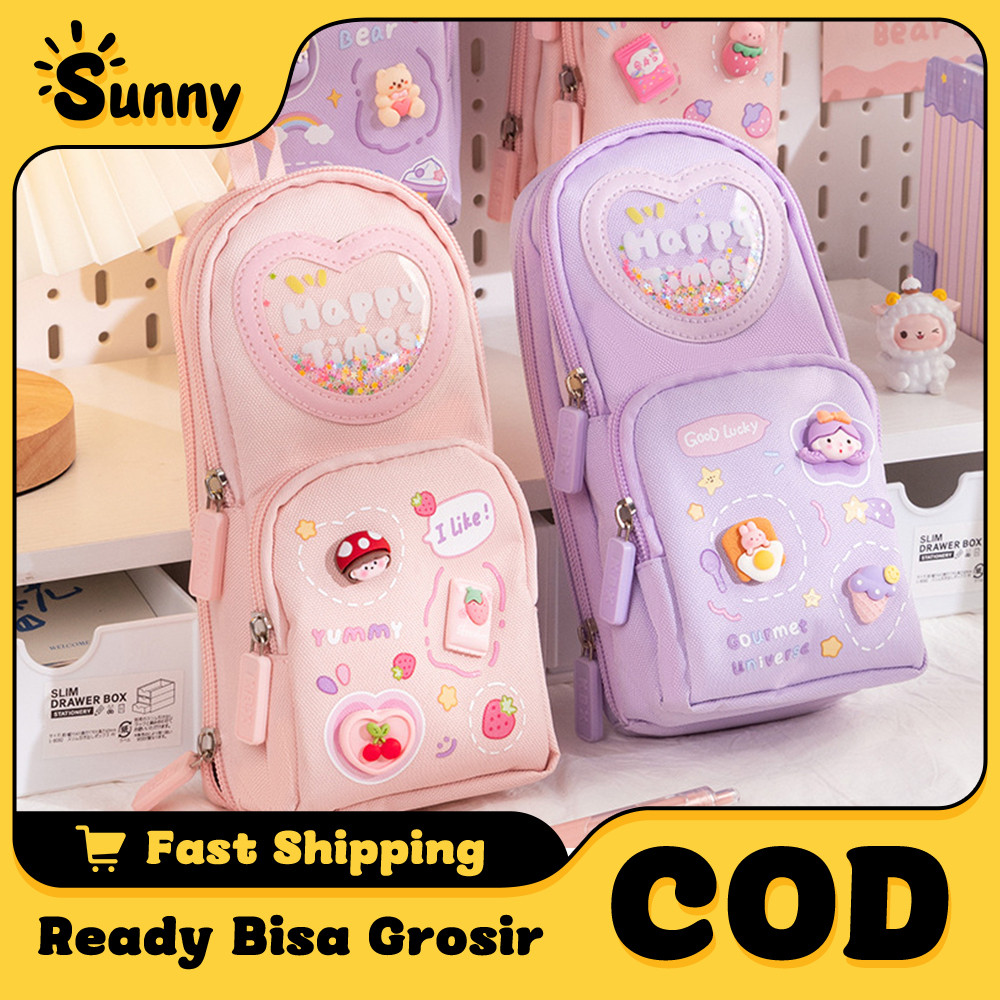 

Tempat Pensil Kotak 3D Model Anak Perempuan Lucu Kapasitas Besar, Cocok Untuk Berbagai Alat Tulis